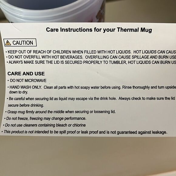 Vera Bradley 16oz Travel Thermal Mug Perfect for Fall Petite Exuberant Floral - Picture 5 of 5